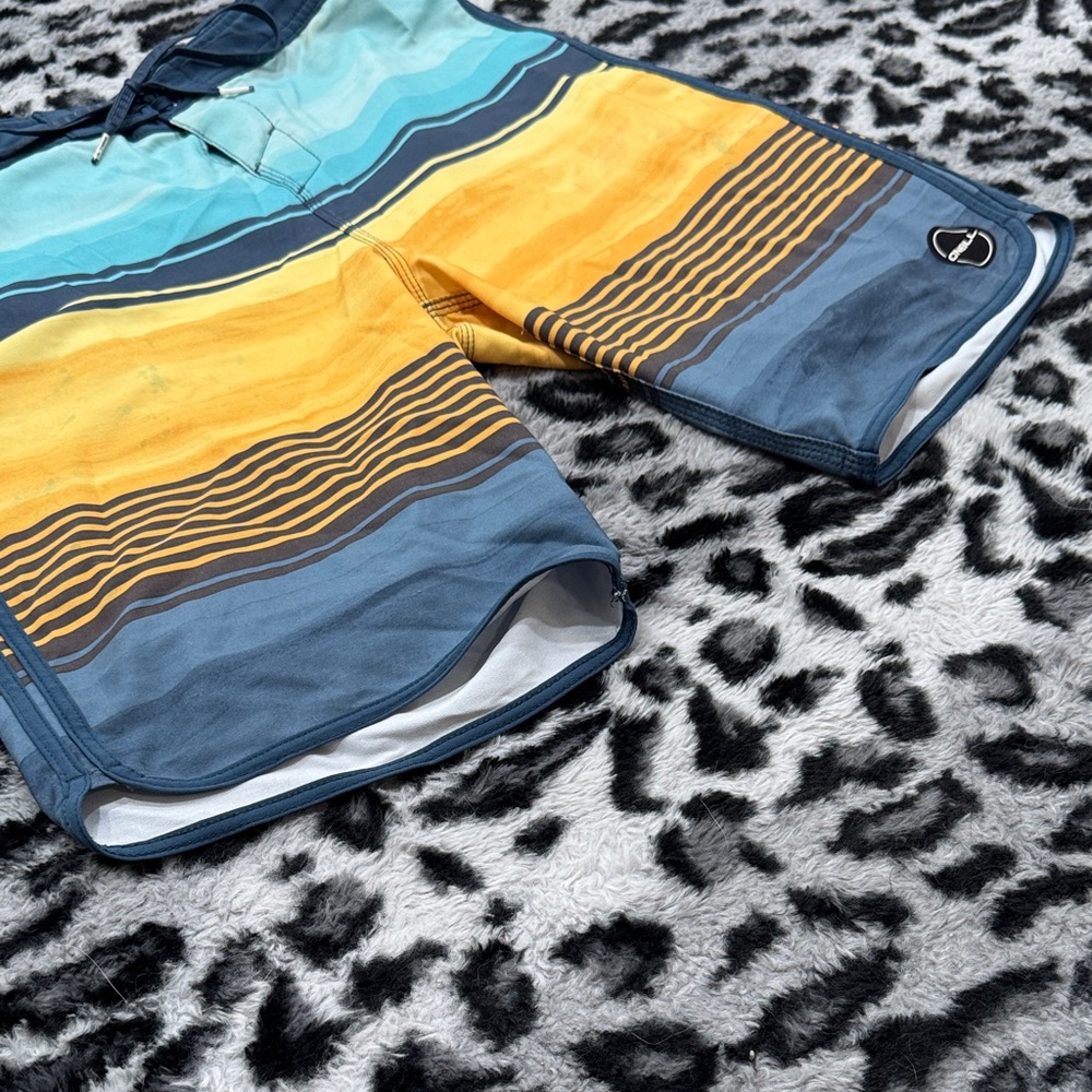 O'Neill Multicolor Striped Board Shorts - Picture 4 of 6
